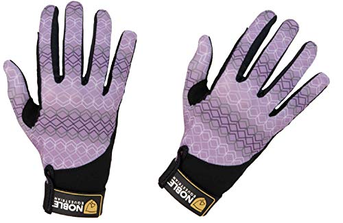 Noble Equestrian Horse Equine Gloves Purple Ash Touchscreen Friendly (7)