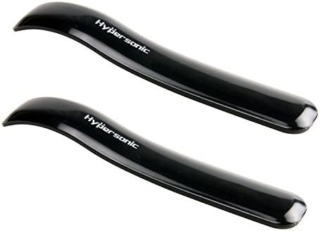 Hypersonic Car Side Rear View Mirror Guard Bumper Protector Black 2PCS