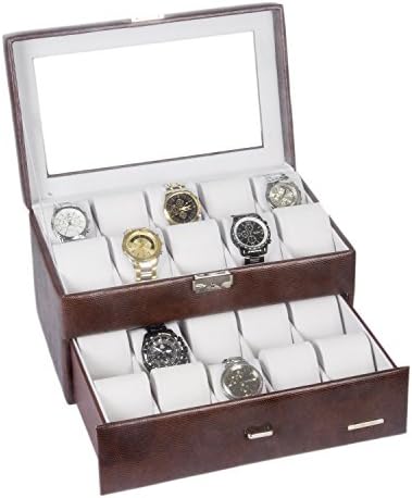 ROULING 20slots Watch box jewellery box Watch Bracelet Bangle Box Display Storage Box case