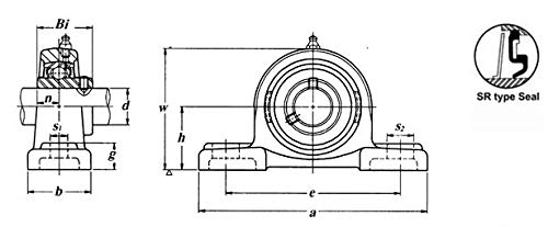 2012-14 Polaris Ranger 800 Crew FRONT CENTER Drive Shaft SUPPORT BEARING Greasable