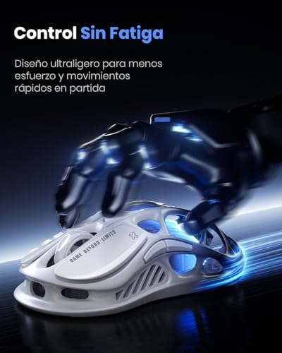 GravaStar Mercury M1 Pro 4K Hz Wireless Gaming Mouse, Ultralight Magnesium Alloy Gaming Mouse, PAW3395 Sensor, 26000 dpi, RGB, 5 Programmable Buttons