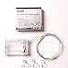 3 Sets RTGS 20 Cold White Color Micro LED String Lights Battery Operated on 7 Feet Silver Color Wire