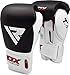 RDX Boxing Gloves for Training Muay Thai Cowhide Leather Mitts for Kickboxing, Fighting Sparring Great for Heavy Punch Bag, Double End Speed Ball, Grappling Dummy and Focus Pads Punching