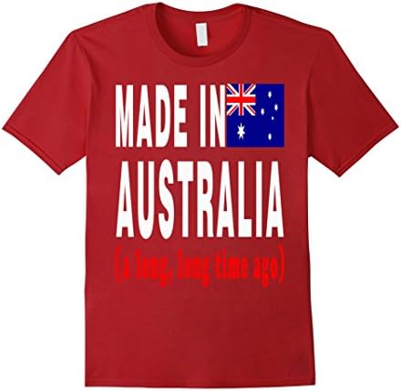 Men's AUSTRAL.IAN PROUD Tshirt Small Cranberry