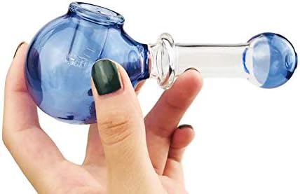 Morgan Som 3 Cute Crystal Blue Art Glass Decoration, Portable Heat-Resistant Durable Big Glassware Unique Design Gift