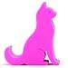 Plinrise Super Cute Phone Holder, Mini Cat Shaped Silica Gel Cellphone Stand, Animal Phone Mount for All Cellphone Free Your Hands (Purple)