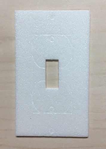 TradeGear Wall Plate Insulation Gasket 26 Pack - Wall Gasket Replacement Made with Weatherproof, Polyethylene Insulating Foam - Energy Saving, One Size Fits All Design