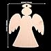 Christmas Wooden Crafts Hanging Ornaments Christmas Tree Decoration Unfinished Wood Cutouts for DIY Blank Slices to Paint (10PCs Angel Style)