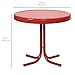 Best Choice Products Indoor Outdoor 22in Modern Metal Side Table, Red