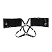 iiniim Men's Adjustable Faux Leather Body Chest Harness with Shoulder Armors Buckles