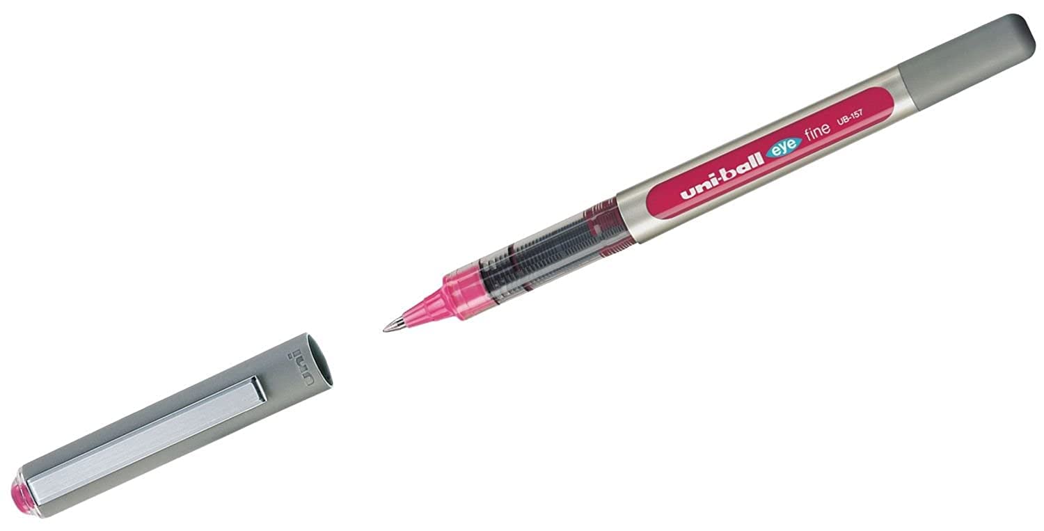 Uni-ball eye fine UB -157 rollerball pen liquid ink single pen PINK color