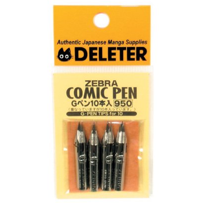 Deleter comic pen nib g-pen 10pc