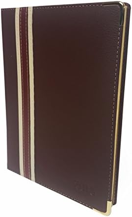 PoliAgendas Planner 2018 with Golden Border, Brown