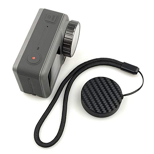 QKOO Lens Cap for DJI Osmo Action Camera - 3D Printed Lens Protector Cover with Lanyard Protective Scratch Proof Camera Accessories