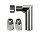 O2 Check Engine Light CEL 90 Degree Angled Fix Oxygen Spacer Exhaust Extension - 4Pieces Kit