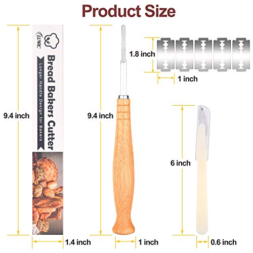 Bread Lame,Premium Bread Dough Scoring Knife with 4 Replacement Blades