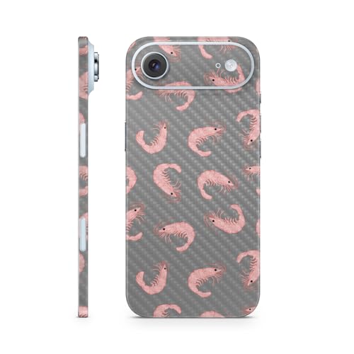 Carbon Fiber Phone Skin Compatible with Apple iPhone Air - Bottomless Shrimp -…