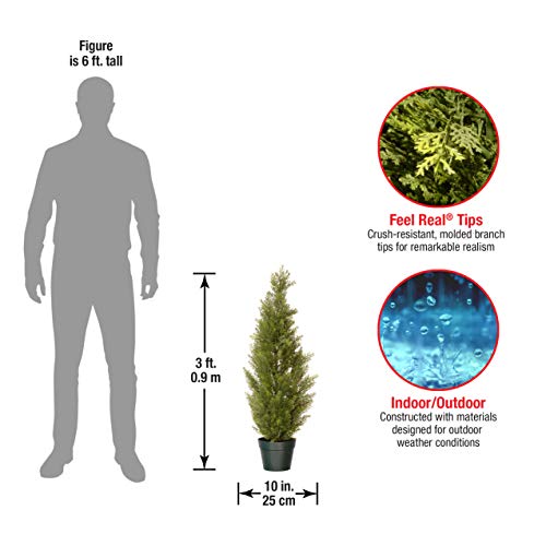 National Tree Company Artificial Shrub Includes Pot Base Arborvitae