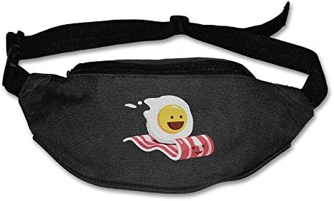 Amkong Fashion Fanny Pack Waist Bags Bacon And Eggs Waist Bag Fanny Pack/Hip Pack Bum Bag For Man Women