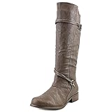 Journee Collection Womens Ankle-Strap Buckle Knee-High Riding Boot