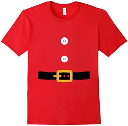 Mens Santa Claus T-Shirt Christmas Costume Tee for Him and Her XL Red