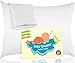BABY DREAMS Toddler Pillow + Pillowcase, White, 13x18, 100% Hypoallergenic Soft Cotton, Made in USA
