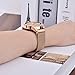 CAGOS Compatible Galaxy Watch 42mm Bands Sets, 20mm 2 Pack Stainless Steel Rose Gold Mesh Band Bracelet Strap Replacement for Samsung Galaxy Watch 42mm/Garmin Vivoactive 3/Ticwatch E Smartwatch- Small