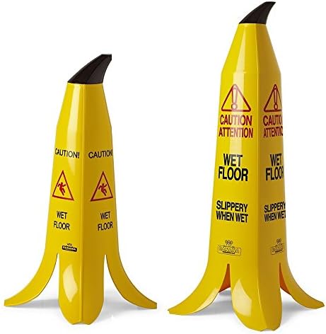 Banana Products Banana Cone Wet Floor Sign Each 370 x 370 x 900