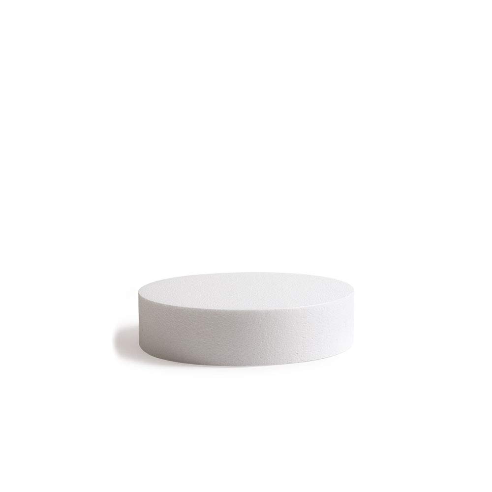 DECORA 0174010 POLYSTYRENE Disk Ø 17,5X7,5H CM, Polistirolo, Off-White