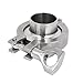 uxcell 32mm OD Sanitary Pipe Ferrule Gasket 304 Stainless Steel 1.5-inch Clamp Set