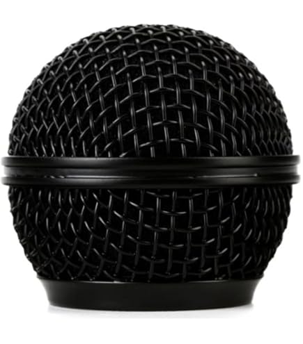 Amazon.com: Talent DM-RGB Black Microphone Ball Head Mesh Grill