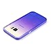 Samsung Galaxy S7, G9300 Gradient Color Mirror Soft TPU Case with Shockproof PC Bumper for S7 (Purple)