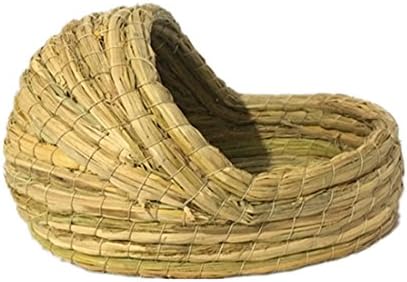 Warm Winter Grass Weaving Nest Small Size Natural Appeal Small Animals Hamster, Rabbit, Chinchilla Cage