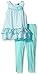 Calvin Klein Girls' Printed Chiffon Tunic and Assorted Jersey Spandex Leggings, Assorted, 6
