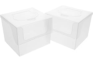 Totority Wet Wipes Storage Box 2Pcs Reusable Case for Facial Cleansing and Wet Tissue Holder