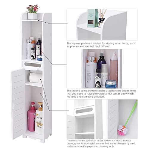 SHSYCER Small Bathroom Storage Narrow Bathroom Organizer, New
