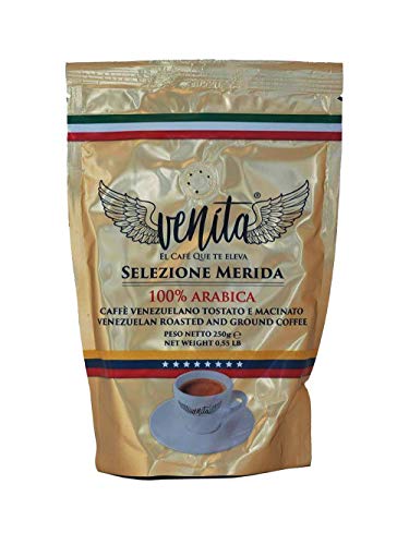 Venita Premium Kaffee „Selezione Merida“ 100% Hochland Arabica Kaffee, gemahlener Kaffee 250 gr. Aromapack, Lieferumfang…