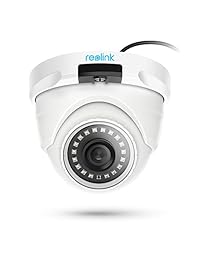 Reolink - Cámara PoE de 5 MP para exteriores, 100.787 x 75.591 in, vigilancia por vídeo, vigilancia en casa, IP de seguridad, visión nocturna, detección de movimiento con ranura para tarjeta SD RLC-420-5 MP