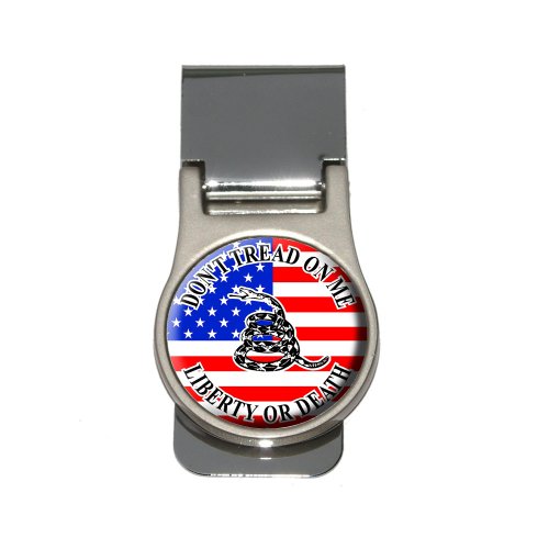 Gadsden Don't Tread On Me USA Flag - Tea Party Money Clip