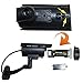 Dummy Simulated Security Camera, Fake CCTV Surveillance Camera System w/Realistic Body, Blinking Flashing LEDs Bullet Camera, Indoor Outdoor for Homes & Business Monitoring, Black, ANRAN