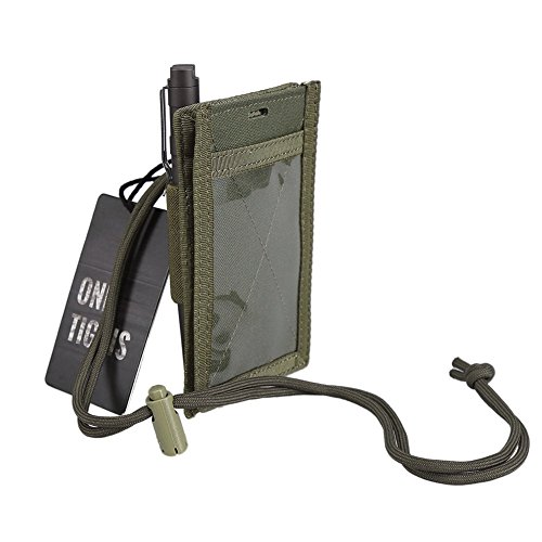Tactical ID Card Holder Hook & Loop Patch Badge Holder Neck