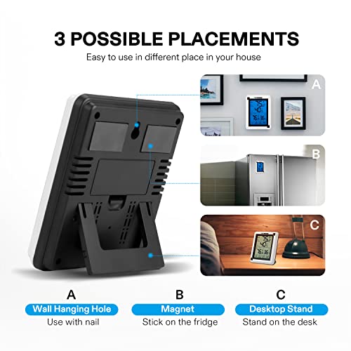 VIVOSUN Indoor Outdoor Thermometer Wireless Digital Hygrometer