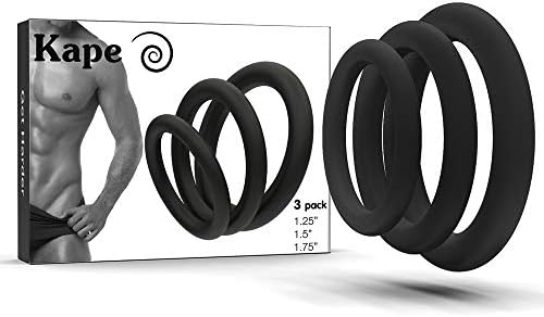 Kape - 3 pcs Men's Rings - Exercise Bands - Premium Quality Silicone