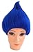 Deluxe Troll Wig | Unisex Costume Wig for Adults, Men, Women, Cosplay (Blue)