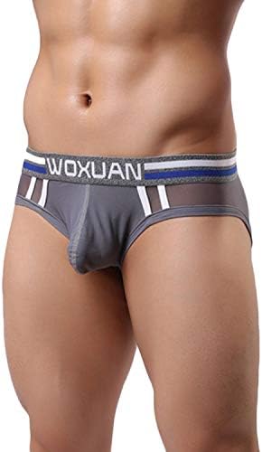Deloito Men's Underwear Sexy Low Rise Men Breathable Mesh Brief Bulge Pouch Soft Comfortable Underpants