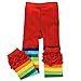 Wrapables Rainbow Ruffle Toddler Leggings - Red 105cm