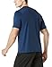 TSLA Men's (Pack of 1) FlexDri Short Sleeve T-Shirt Athletic Cool Running Top, Hyper Dri Set in(mts04) - Navy, Large.