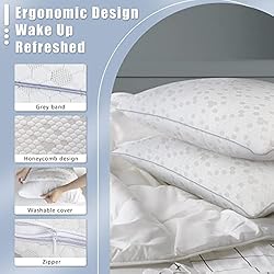 HIMOON Shredded Memory Foam Pillows, Medium Firm