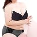 Plus Size Self Adhesive Backless Invisible Silicone Gathering Strapless Sticky Bra with Drawstring,Black+beige,7XL