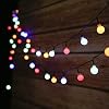 Tomshine Lichtsnoer op zonne-energie, 50 leds, voor buiten, 6,9 m, decoratief IP44 waterdicht, 8 modi, lichtketting voor…